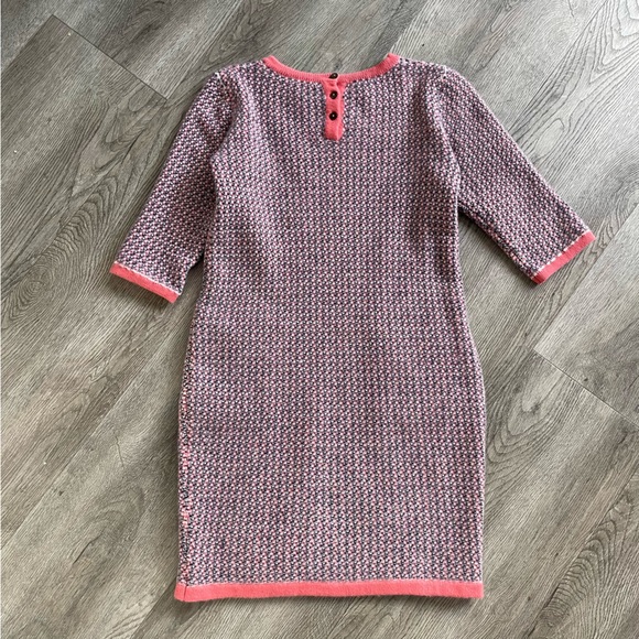 Nomadico Cashmere Bodycon Sweater Dress Half-Sleeve Crewneck Pockets Size S - Picture 3 of 5